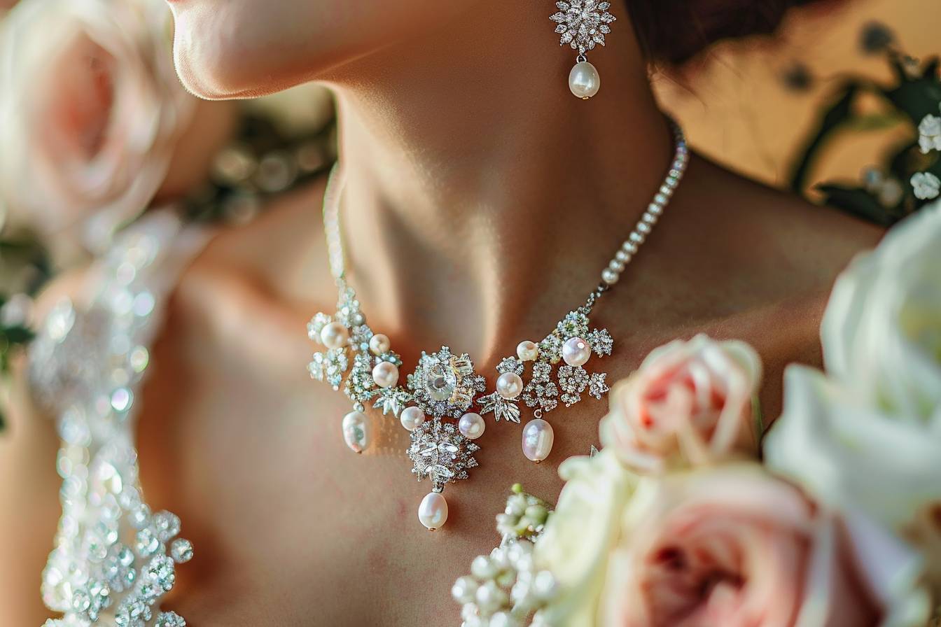 Bijoux mariage pour robe bustier