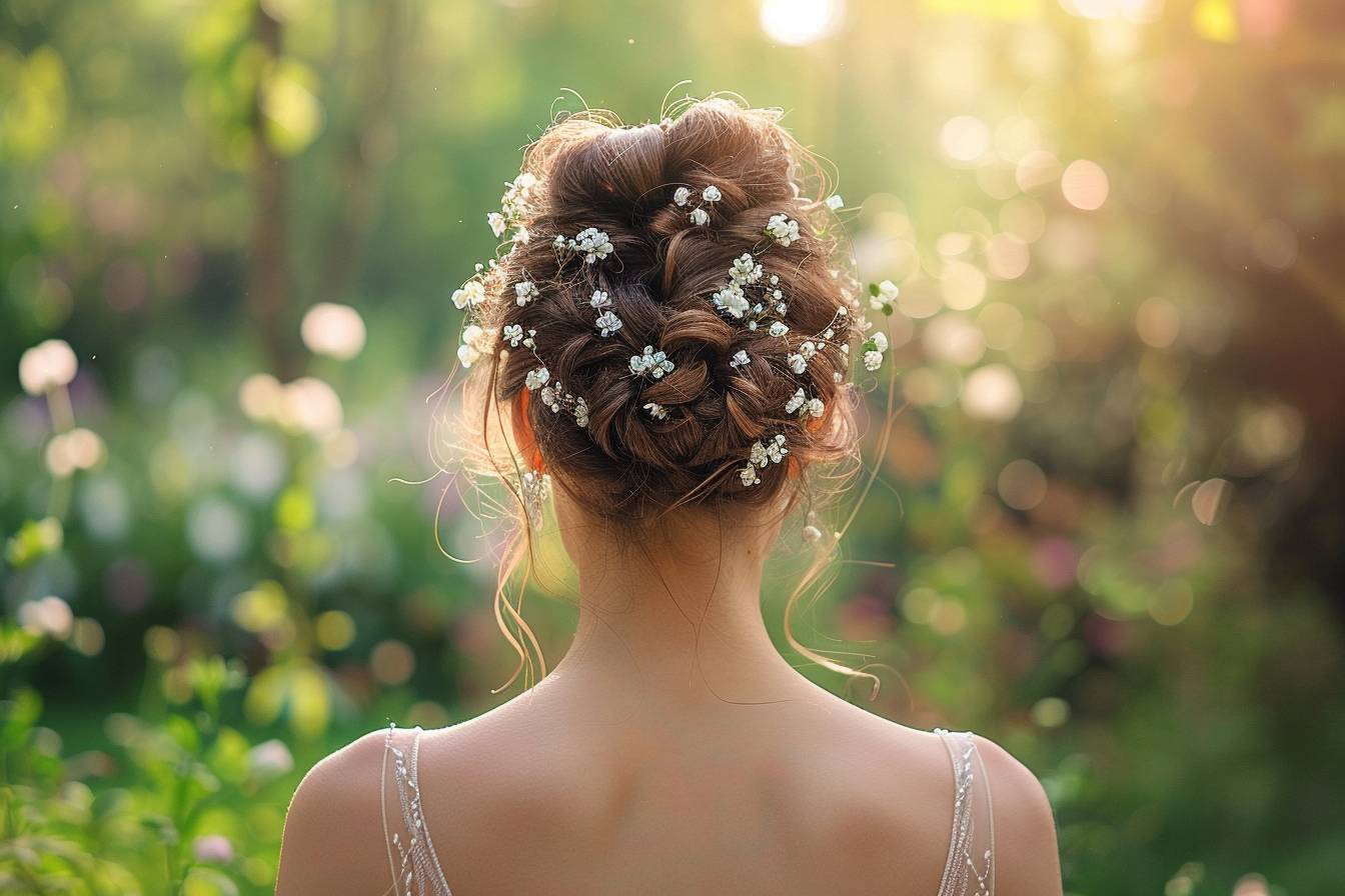 Coiffure mariage cheveux fins