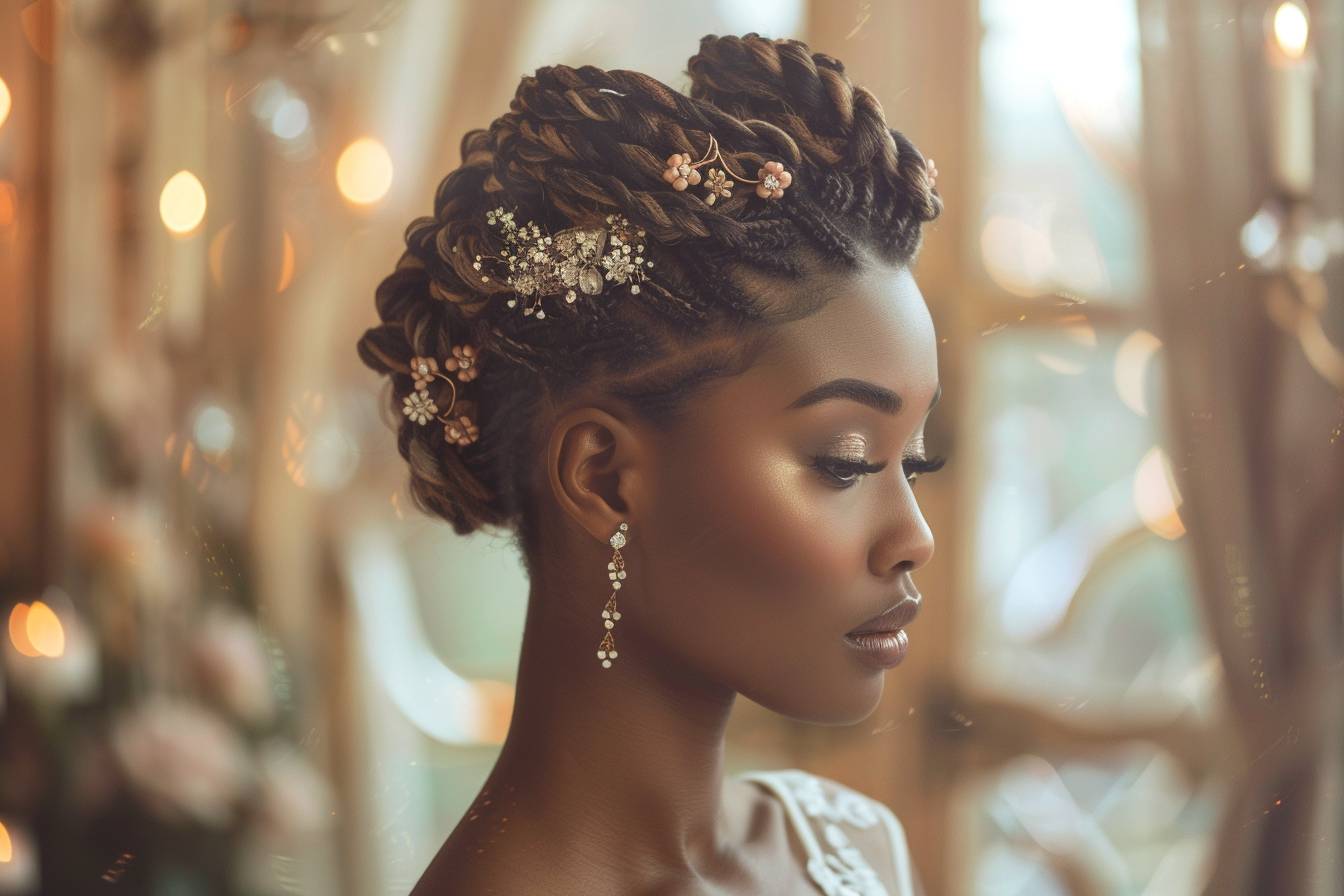 Coiffure mariage pour cheveux courts et épais