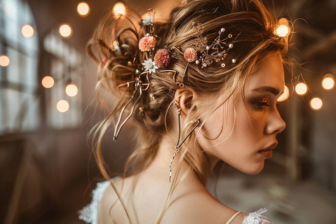 Coiffure mariage rock