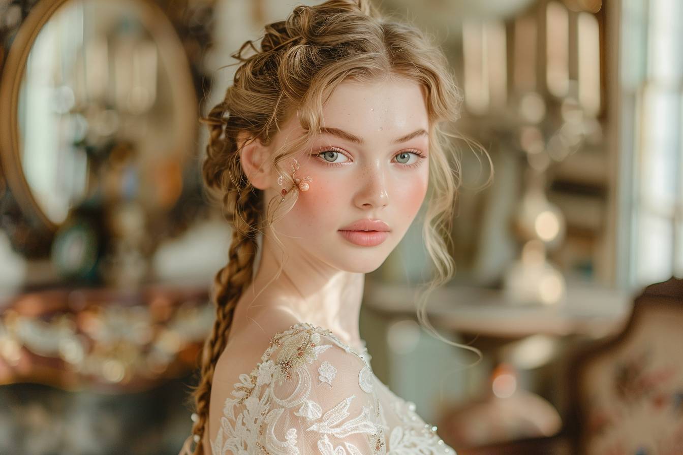 Coiffure mariage vintage